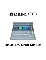 Yamaha Studio Manager V2 DM2000 Editor Short Cut List preview