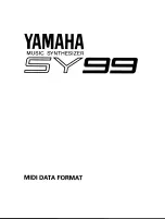 Preview for 1 page of Yamaha SY99 Supplementary Manual