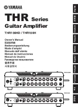 Yamaha THR Series Owner'S Manual preview