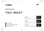 Предварительный просмотр 1 страницы Yamaha TSX-B237 Quick Manual