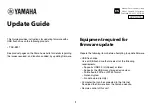 Preview for 1 page of Yamaha TSX-B237 Update Manual