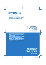 Yamaha TT-R110E 2017 Owner'S Manual preview