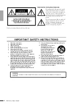 Preview for 2 page of Yamaha TX4n Owner'S Manual