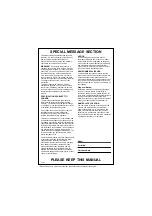 Preview for 2 page of Yamaha UW10 Eigentümer-Handbuch