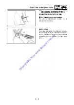 Preview for 12 page of Yamaha VINO YJ50RAP Service Manual