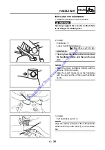 Preview for 108 page of Yamaha VINO YJ50RAP Service Manual