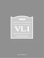 Yamaha VL-1 Owner'S Manual preview