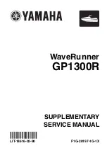 Yamaha WaveRunner GP1300R Supplementary Service Manual preview