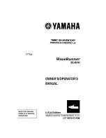 Yamaha WaveRunner XL800 Owners/Operaators Manual preview