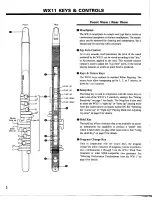 Предварительный просмотр 4 страницы Yamaha WX-11 Operation Manual