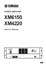 Предварительный просмотр 1 страницы Yamaha XM6150 Owner'S Manual