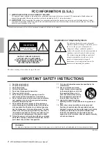 Предварительный просмотр 2 страницы Yamaha XP5000 Owner'S Manual