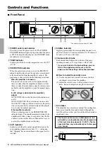 Предварительный просмотр 6 страницы Yamaha XP7000 Owner'S Manual