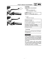 Предварительный просмотр 86 страницы Yamaha XTZ750 Service Manual