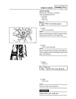 Предварительный просмотр 282 страницы Yamaha XTZ750 Service Manual