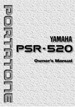 Yamaha yahama PSR - 520 Owner'S Manual preview