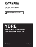 Yamaha YDRE Owner'S Manual preview