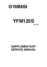 Yamaha YFM125S Service Manual предпросмотр