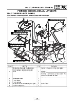 Предварительный просмотр 25 страницы Yamaha YFM125S Service Manual