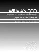 Yamaha YHT-380 Owner'S Manual предпросмотр