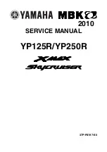 Yamaha YP125R Service Manual preview