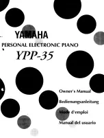 Yamaha YPP-35 Mode D'Emploi preview