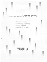 Yamaha YPR-20 Mode D'Emploi preview