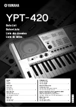 Yamaha YPT-420 Manual preview