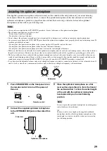 Предварительный просмотр 33 страницы Yamaha YSP 1000 - Digital Sound Projector Five CH... Owner'S Manual