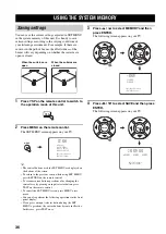 Предварительный просмотр 40 страницы Yamaha YSP 1000 - Digital Sound Projector Five CH... Owner'S Manual