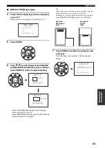 Предварительный просмотр 67 страницы Yamaha YSP 1000 - Digital Sound Projector Five CH... Owner'S Manual