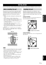 Предварительный просмотр 15 страницы Yamaha YSP 1100 - Digital Sound Projector Five CH... Owner'S Manual