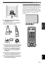 Предварительный просмотр 35 страницы Yamaha YSP 1100 - Digital Sound Projector Five CH... Owner'S Manual