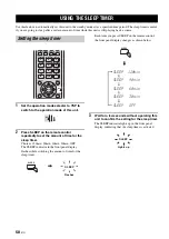 Предварительный просмотр 62 страницы Yamaha YSP 1100 - Digital Sound Projector Five CH... Owner'S Manual