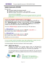 Preview for 2 page of Yamaha YSP-3300 Firmware Updates