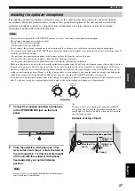 Предварительный просмотр 31 страницы Yamaha YSP 800 - Digital Sound Projector Five CH... Owner'S Manual