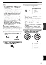 Предварительный просмотр 33 страницы Yamaha YSP 800 - Digital Sound Projector Five CH... Owner'S Manual