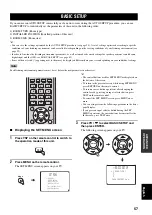 Предварительный просмотр 61 страницы Yamaha YSP 800 - Digital Sound Projector Five CH... Owner'S Manual