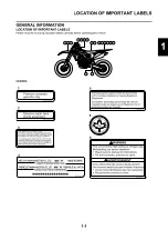 Предварительный просмотр 11 страницы Yamaha YZ250F(Z) Owner'S Service Manual