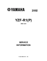 Yamaha YZF-R1(P) 2002 Service Information preview