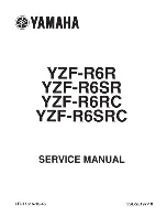 Yamaha YZF-R6R Service Manual preview