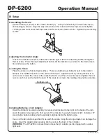 Предварительный просмотр 7 страницы Yamato DP-6200 Operation Manual