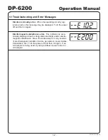 Предварительный просмотр 14 страницы Yamato DP-6200 Operation Manual