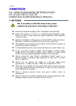 Preview for 2 page of YANGTECH HP Series Operation Manual