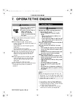 Preview for 48 page of Yanmar SA Series Operation Manual