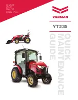 Yanmar YT235 Quick Maintenance Manual preview