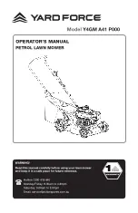 Preview for 1 page of Yard force Y4GM A41 P000 Operator'S Manual