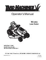 Preview for 1 page of Yard Machines 760 Series Operator'S Manual