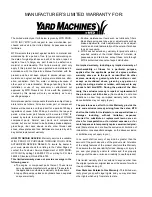 Предварительный просмотр 20 страницы Yard Machines 810 Series Operator'S Manual