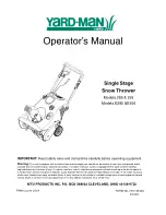 Предварительный просмотр 1 страницы Yard-Man 285 Operator'S Manual